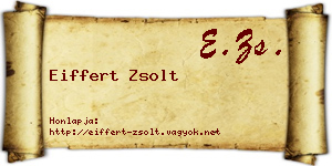 Eiffert Zsolt névjegykártya